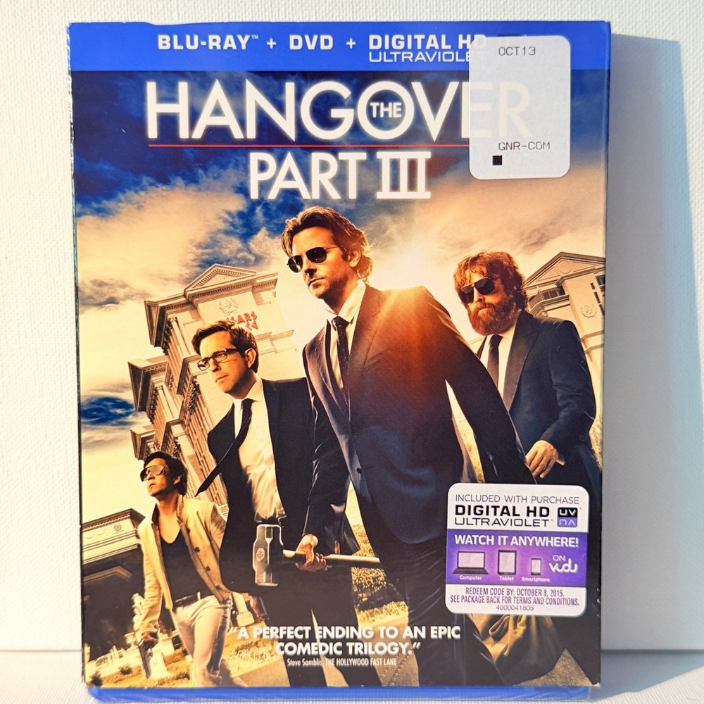 The Hangover Part III NEW Blu-ray DVD Digital HD New Sealed Comedy Movie Trilogy